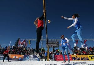 snow volleyball