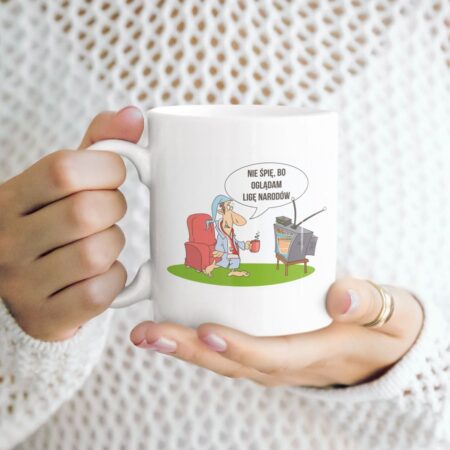 kubek siatkówka Liga Narodów biały