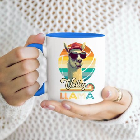 kubek siatkówka Volley Llama niebieski