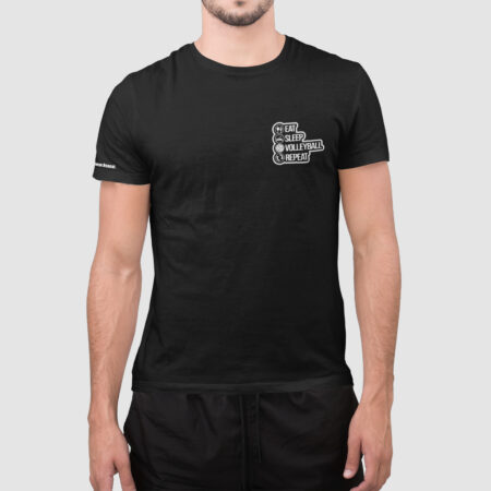 koszulka z napisem eat sleep volleyball repeat siatkówka męska