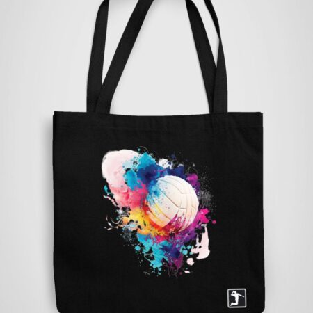 czarna torba na zakupy siatkówka